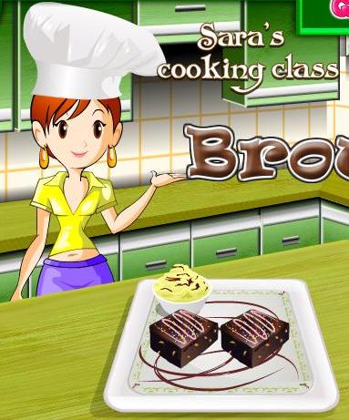 sara cooking class brownie recipe game online